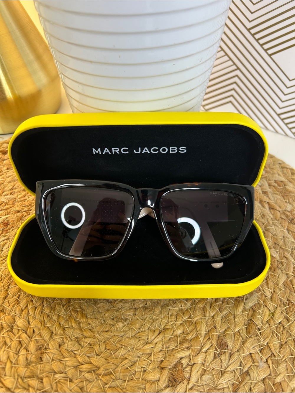 Marc Jacobs sunglasses-tan and black-57/16/145 - Picture 12 of 12